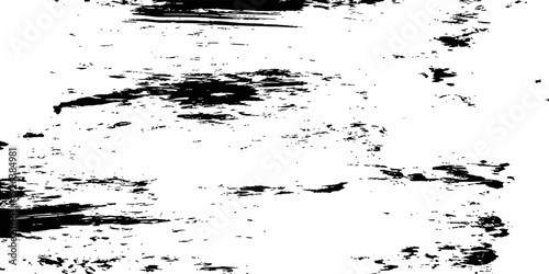 Monochrome paint brush stroke grunge texture overlay background horizontal grain