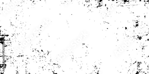 Grunge overlay texture vector dusty effect background black and white distressed abstract graphic element