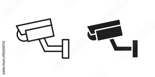 CCTV icons for website design and development, app development. EPS10