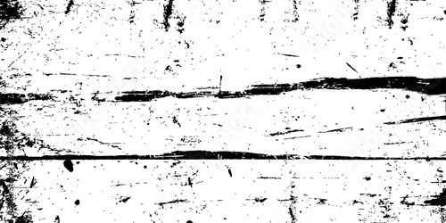 Monochrome Grunge Wood Texture Vector Overlay Distressed Background