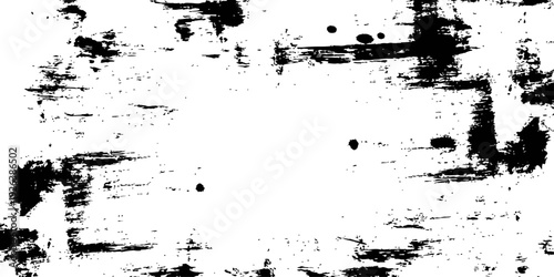 Black and White Grunge Scratch Texture Overlay Vector Design Element