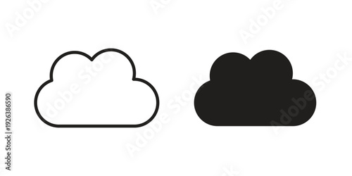 Cloud icons for website design and development, app development. EPS10