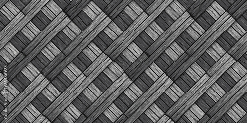 A geometric pattern composed of intersecting diagonal lines forming a diamond lattice design Vector