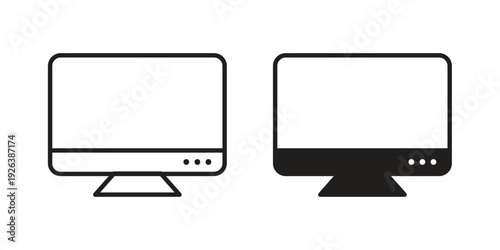 Computer screen icons for website design and development, app development. EPS10