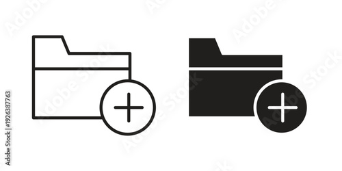 Create folder icons for website design and development, app development. EPS10