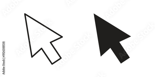 Cursor arrow icons for website design and development, app development. EPS10