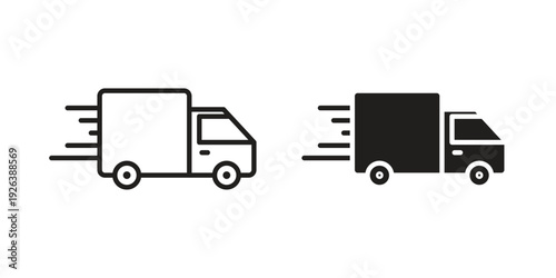 Delivery icons for website design and development, app development. EPS10