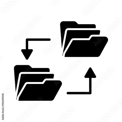 File Transfer Vector Icon
