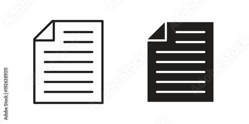 Document icons for website design and development, app development. EPS10