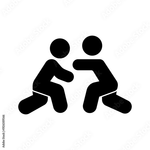 Wrestling Vector Icon