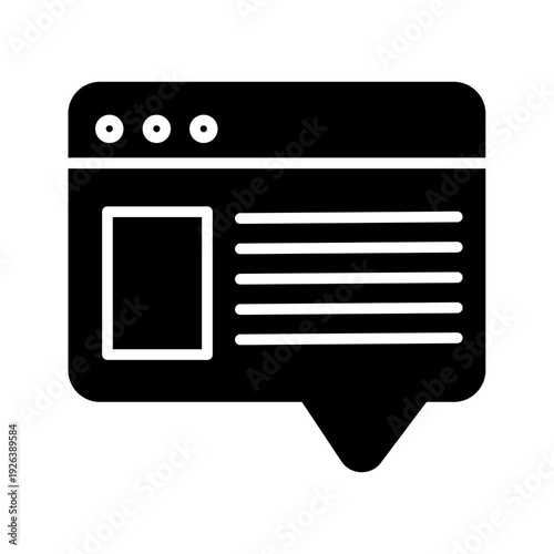 Blog Post Vector Icon