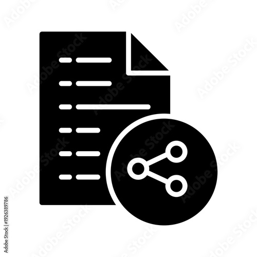 Document Share Vector Icon