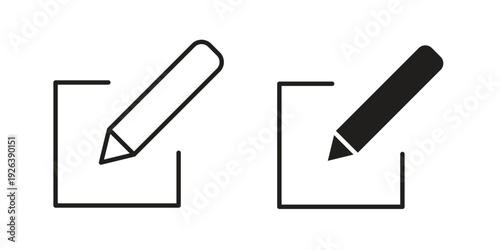 Edit button icons for website design and development, app development. EPS10