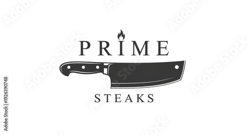 Prime Steaks Logo with Knife.