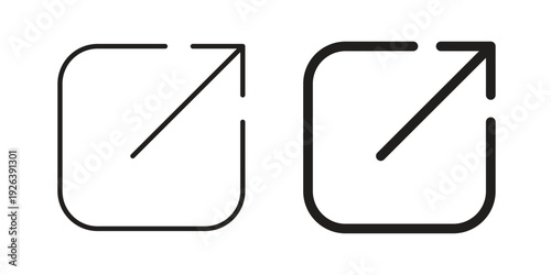 External link icons for website design and development, app development. EPS10