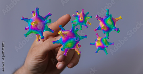 Abstract image showing colo...