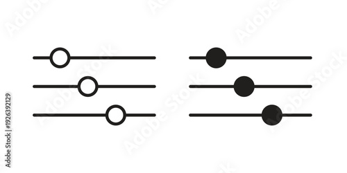 Filter Control icons for website design and development, app development. EPS10