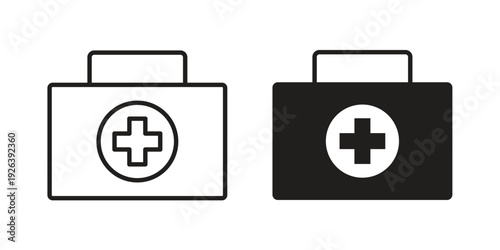 First aid icons for website design and development, app development. EPS10