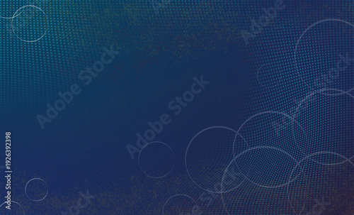 Engaging abstract of blue background with circles around the corners