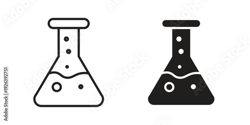 Flask icons for website design and development, app development. EPS10