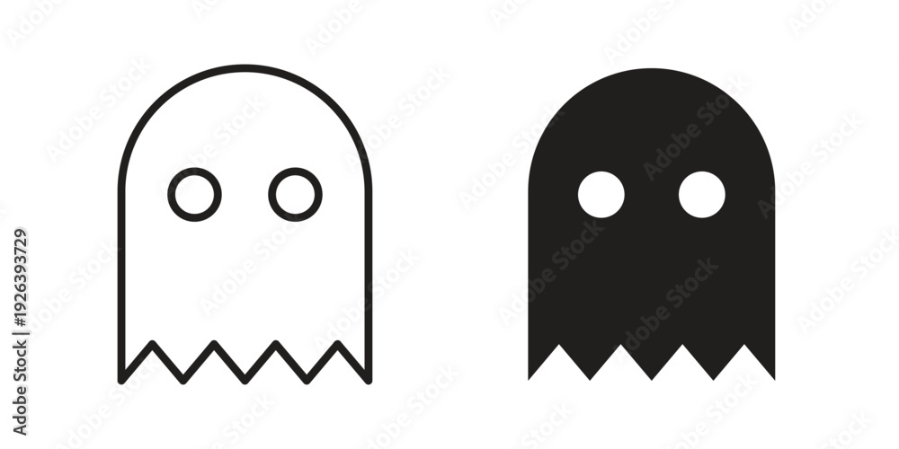 Obraz premium Ghost icons for website design and development, app development. EPS10