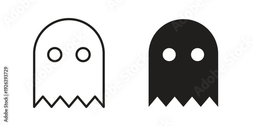 Ghost icons for website design and development, app development. EPS10