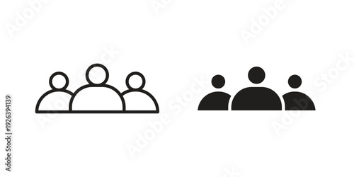 Group icons for website design and development, app development. EPS10