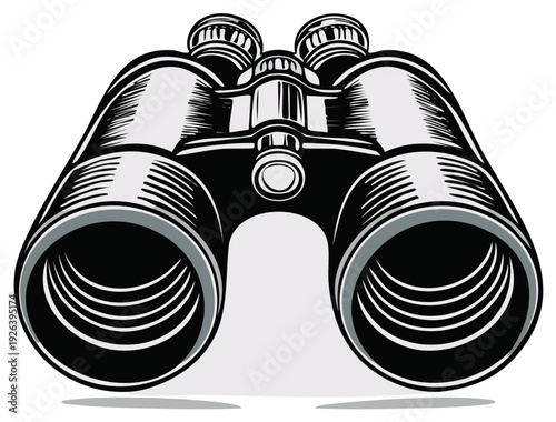 Classic Field Binoculars Magnifying Optical Instrument for Observation and Exploration