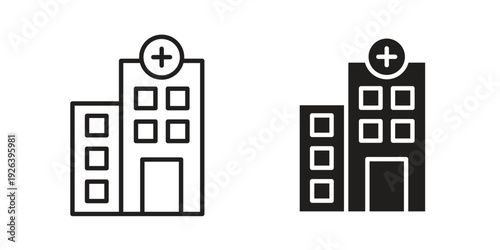 Hospital icons for website design and development, app development. EPS10