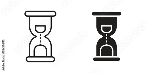Hourglass icons for website design and development, app development. EPS10