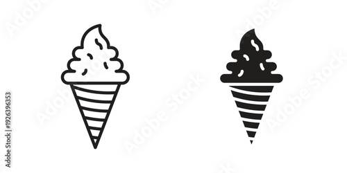 Ice cream icons for website design and development, app development. EPS10
