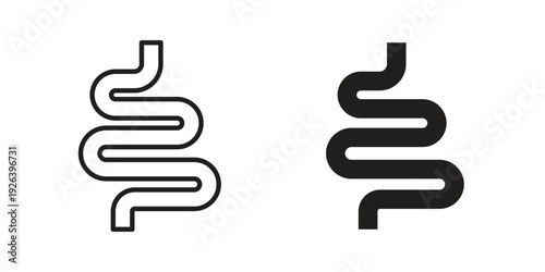 Intestine icons for website design and development, app development. EPS10
