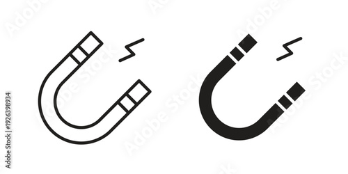 Magnet icons for website design and development, app development. EPS10