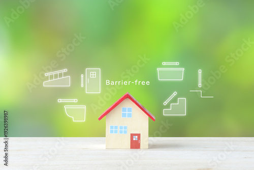 バリアフリーの住宅をイメージした静止画像