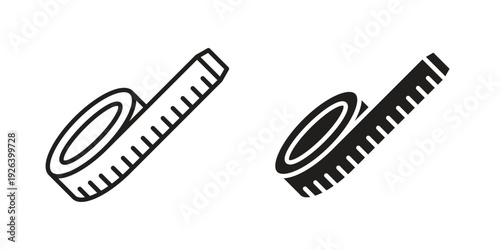 Meter tape icons for website design and development, app development. EPS10