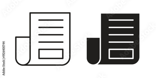 News icons for website design and development, app development. EPS10