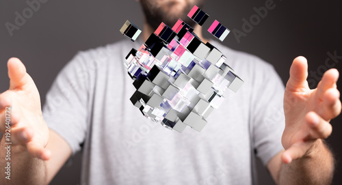 Abstract image of a person ...