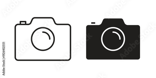 Photo Camera icons for website design and development, app development. EPS10