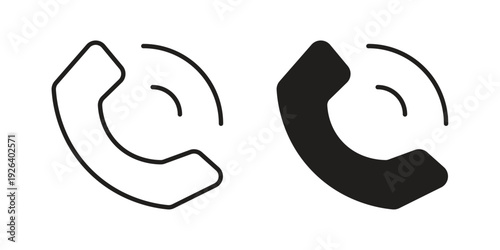 Phone call icons for website design and development, app development. EPS10