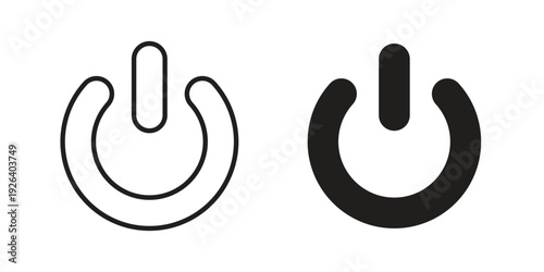Power button icons for website design and development, app development. EPS10