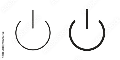 Power button icons for website design and development, app development. EPS10