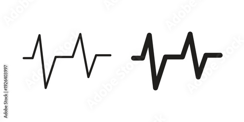 Pulse icons for website design and development, app development. EPS10