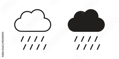 Rain icons for website design and development, app development. EPS10