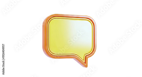 3D Speech Bubble Icon