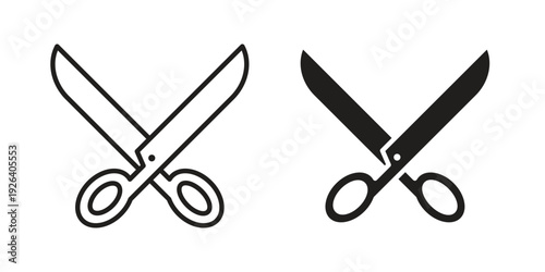 Scissor icons for website design and development, app development. EPS10