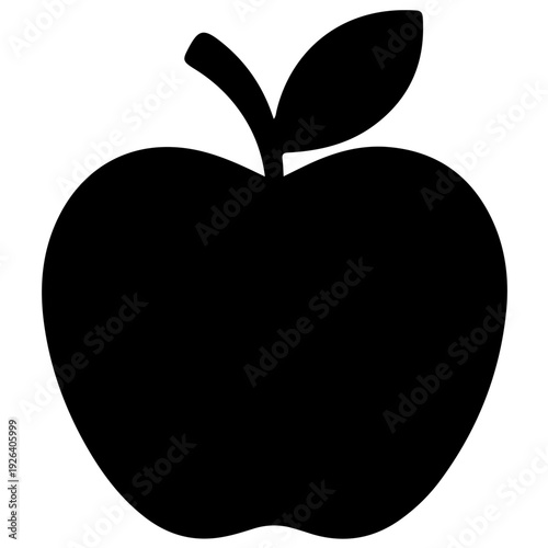 A black apple logo 