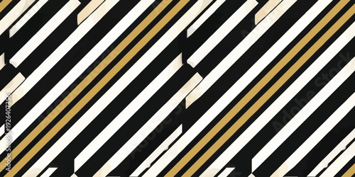 Abstract geometric pattern of parallel metallic strips with contrasting colors Vector