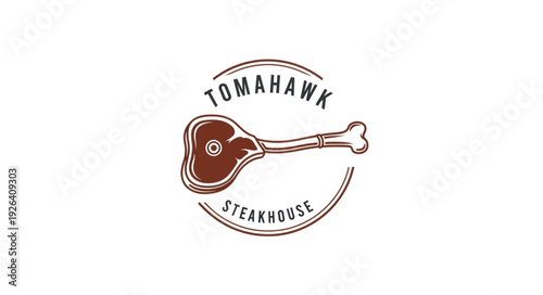 Tomahawk Steakhouse Logo Design Element.
