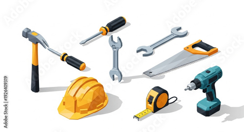 Tools and Equipment for Construction.