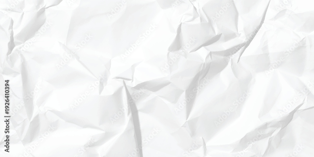 Obraz premium white crumpled paper background. 